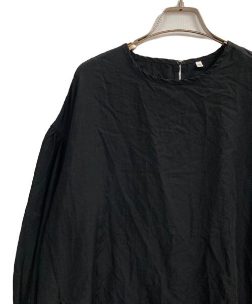BEARDSLEY（ビアズリー）BEARDSLEY (ビアズリー) ギャザーカフスシャツ ブラック サイズ:Fの古着・服飾アイテム
