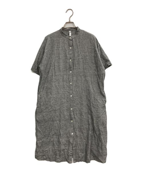 MOTHERHOUSE（マザーハウス）MOTHERHOUSE (マザーハウス) コットンシャツワンピース ブラック サイズ:記載無しの古着・服飾アイテム