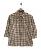 BURBERRY BLUE LABELバーバリー ブルー レーベル）の古着「7分袖シャツ」｜ベージュ