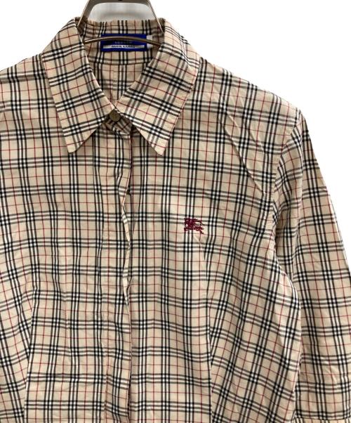 BURBERRY BLUE LABEL（バーバリー ブルー レーベル）BURBERRY BLUE LABEL (バーバリー ブルー レーベル) 7分袖シャツ ベージュ サイズ:Mの古着・服飾アイテム