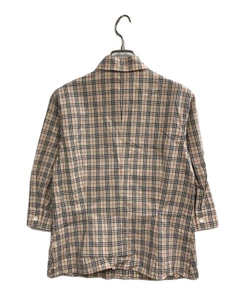 BURBERRY BLUE LABEL（バーバリー ブルー レーベル）BURBERRY BLUE LABEL (バーバリー ブルー レーベル) 7分袖シャツ ベージュ サイズ:Mの古着・服飾アイテム