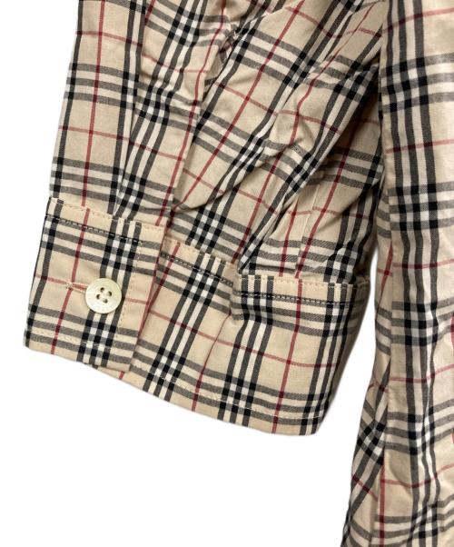 BURBERRY BLUE LABEL（バーバリー ブルー レーベル）BURBERRY BLUE LABEL (バーバリー ブルー レーベル) 7分袖シャツ ベージュ サイズ:Mの古着・服飾アイテム