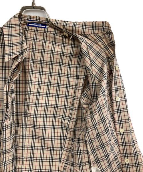 BURBERRY BLUE LABEL（バーバリー ブルー レーベル）BURBERRY BLUE LABEL (バーバリー ブルー レーベル) 7分袖シャツ ベージュ サイズ:Mの古着・服飾アイテム