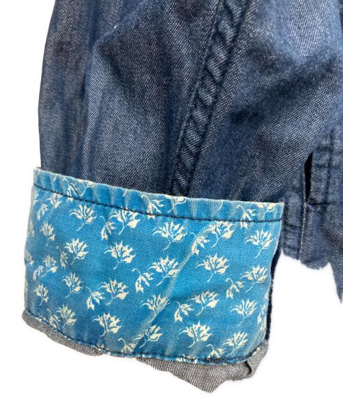 DIESEL（ディーゼル）DIESEL (ディーゼル) デニム切替フーデットジャケット ネイビー サイズ:XXLの古着・服飾アイテム