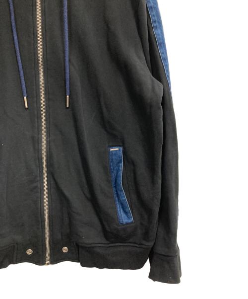 DIESEL（ディーゼル）DIESEL (ディーゼル) ジップパーカー ブラック サイズ:XXLの古着・服飾アイテム