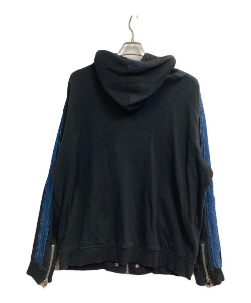 DIESEL（ディーゼル）DIESEL (ディーゼル) ジップパーカー ブラック サイズ:XXLの古着・服飾アイテム