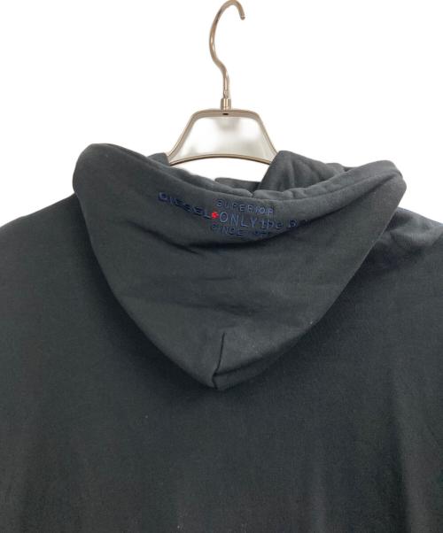DIESEL（ディーゼル）DIESEL (ディーゼル) ジップパーカー ブラック サイズ:XXLの古着・服飾アイテム
