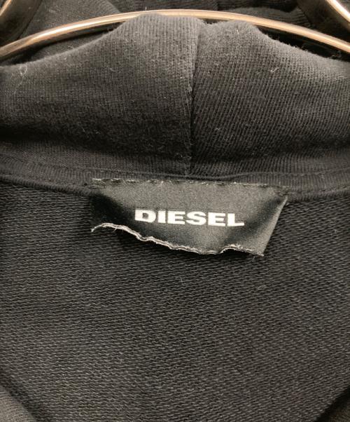 DIESEL（ディーゼル）DIESEL (ディーゼル) ジップパーカー ブラック サイズ:XXLの古着・服飾アイテム
