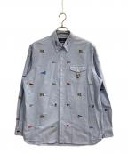 POLO RALPH LAURENポロ・ラルフローレン）の古着「刺繍シャツ」｜ブルー