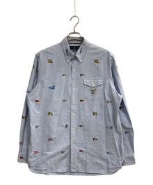 POLO RALPH LAUREN（ポロ・ラルフローレン）の古着「刺繍シャツ」｜ブルー