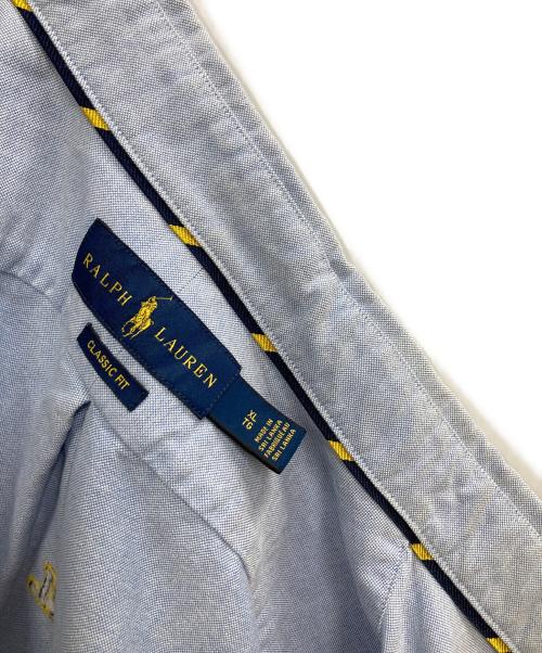 POLO RALPH LAUREN（ポロ・ラルフローレン）POLO RALPH LAUREN (ポロ・ラルフローレン) 刺繍シャツ ブルー サイズ:XLの古着・服飾アイテム