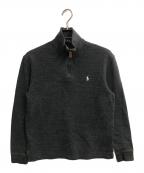 POLO RALPH LAURENポロ・ラルフローレン）の古着「ハーフジップスウェット」｜グレー