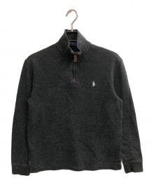 POLO RALPH LAUREN（ポロ・ラルフローレン）の古着「ハーフジップスウェット」｜グレー