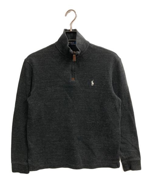 POLO RALPH LAUREN（ポロ・ラルフローレン）POLO RALPH LAUREN (ポロ・ラルフローレン) ハーフジップスウェット グレー サイズ:Sの古着・服飾アイテム