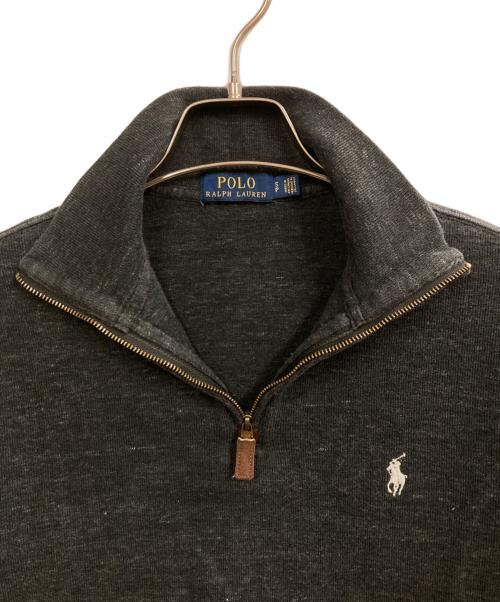 POLO RALPH LAUREN（ポロ・ラルフローレン）POLO RALPH LAUREN (ポロ・ラルフローレン) ハーフジップスウェット グレー サイズ:Sの古着・服飾アイテム