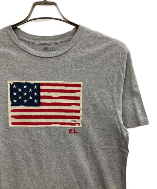 POLO RALPH LAUREN（ポロ・ラルフローレン）POLO RALPH LAUREN (ポロ・ラルフローレン) 星条旗 Tシャツ グレー サイズ:XLの古着・服飾アイテム