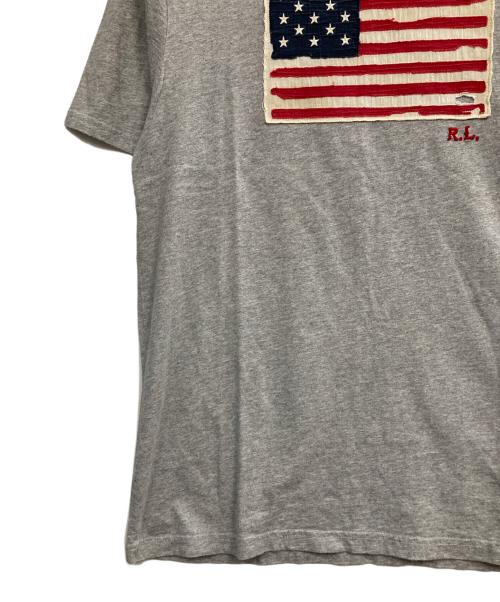 POLO RALPH LAUREN（ポロ・ラルフローレン）POLO RALPH LAUREN (ポロ・ラルフローレン) 星条旗 Tシャツ グレー サイズ:XLの古着・服飾アイテム