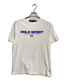 POLO SPORT（ポロスポーツ）の古着「ロゴプリントTシャツ」｜ホワイト