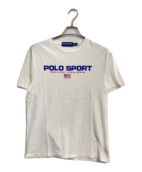 POLO SPORT（ポロスポーツ）POLO SPORT (ポロスポーツ) ロゴプリントTシャツ ホワイト サイズ:XLの古着・服飾アイテム