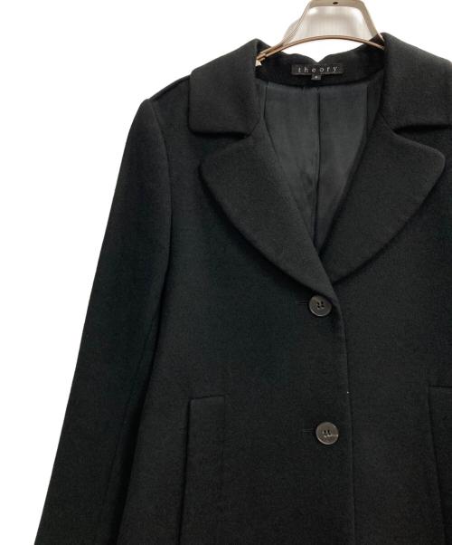 theory（セオリー）theory (セオリー) カシミヤコート ブラック サイズ:Sの古着・服飾アイテム