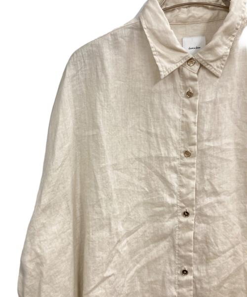 Spick and Span（スピック＆スパン）Spick and Span (スピック＆スパン) 80リネンカシュクールビッグシャツ ベージュ サイズ:記載なし（実寸サイズを参照ください）の古着・服飾アイテム
