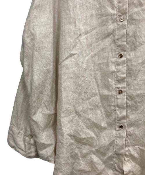 Spick and Span（スピック＆スパン）Spick and Span (スピック＆スパン) 80リネンカシュクールビッグシャツ ベージュ サイズ:記載なし（実寸サイズを参照ください）の古着・服飾アイテム
