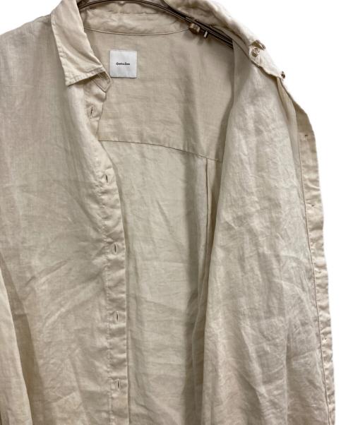 Spick and Span（スピック＆スパン）Spick and Span (スピック＆スパン) 80リネンカシュクールビッグシャツ ベージュ サイズ:記載なし（実寸サイズを参照ください）の古着・服飾アイテム