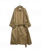 FASHIRUファシル）の古着「ステンカラーコート」｜ベージュ