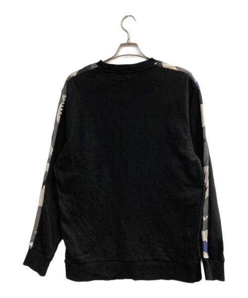 DIESEL（ディーゼル）DIESEL (ディーゼル) カモ柄ロゴスウェット ブラック サイズ:XLの古着・服飾アイテム