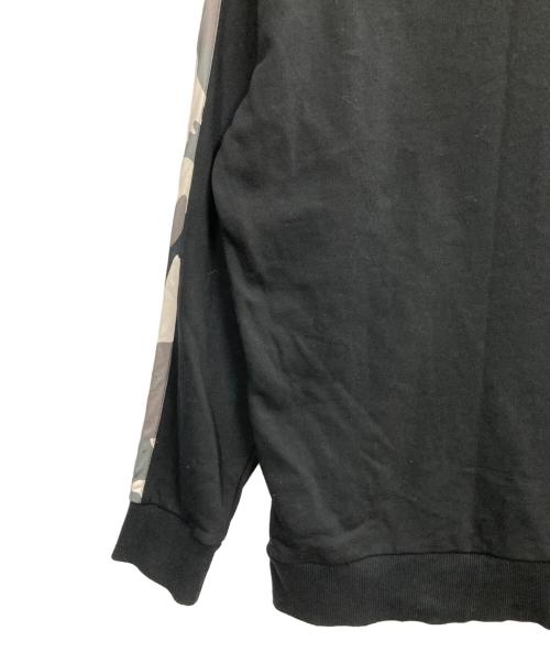 DIESEL（ディーゼル）DIESEL (ディーゼル) カモ柄ロゴスウェット ブラック サイズ:XLの古着・服飾アイテム