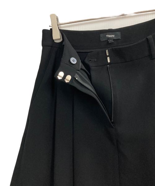 theory（セオリー）theory (セオリー) アドミラルクレープダブルプリーツスカート ブラック サイズ:2の古着・服飾アイテム