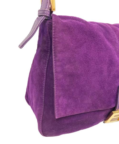 FENDI（フェンディ）FENDI (フェンディ) マンマバケット フラップワンショルダーバッグ パープルの古着・服飾アイテム