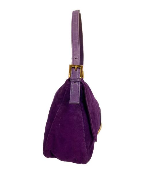 FENDI（フェンディ）FENDI (フェンディ) マンマバケット フラップワンショルダーバッグ パープルの古着・服飾アイテム