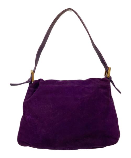 FENDI（フェンディ）FENDI (フェンディ) マンマバケット フラップワンショルダーバッグ パープルの古着・服飾アイテム