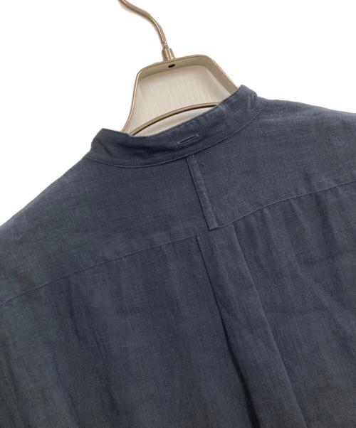 MARGARET HOWELL（マーガレットハウエル）MARGARET HOWELL (マーガレットハウエル) S/Sリネンシャツ ネイビー サイズ:1の古着・服飾アイテム