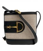 GUCCIグッチ）の古着「HAAKF ショルダーバッグ」｜ホワイト×ブラック