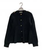 THE TOEザ・トゥー）の古着「Rosen Peplum Cardigan」｜ブラック