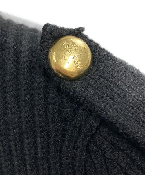 THE TOE（ザ・トゥー）THE TOE (ザ・トゥー) Rosen Peplum Cardigan ブラック サイズ:Mの古着・服飾アイテム
