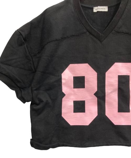 MAISON SPECIAL（メゾンスペシャル）MAISON SPECIAL (メゾンスペシャル) MANA YAMAMOTO (マナヤマモト) Numbering Rugby Sweat ブラック サイズ:FREEの古着・服飾アイテム