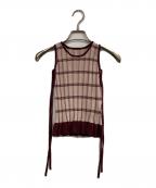 Ameriアメリ）の古着「MEDI PURIPURI SHORT KNIT TOP」｜ピンク