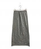 Ameriアメリ）の古着「BIJOU MOTIF SWEAT SKIRT」｜グレー