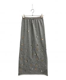 Ameri（アメリ）の古着「BIJOU MOTIF SWEAT SKIRT」｜グレー