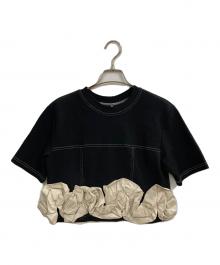 MAISON SPECIAL（メゾンスペシャル）の古着「Flower Motif T-shirt」｜ブラック