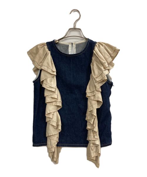 MECRE（メクル）MECRE (メクル) デニムベスト インディゴ サイズ:Ｆの古着・服飾アイテム