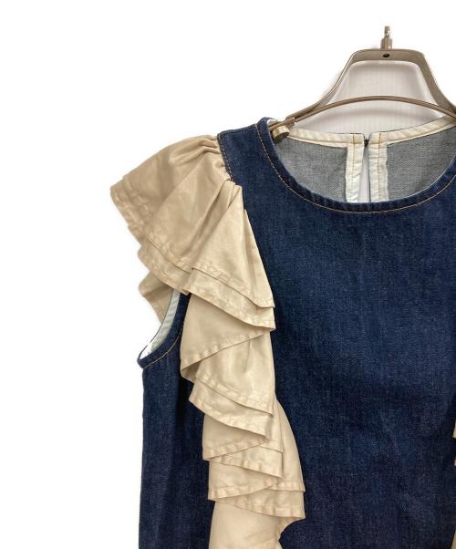 MECRE（メクル）MECRE (メクル) デニムベスト インディゴ サイズ:Ｆの古着・服飾アイテム
