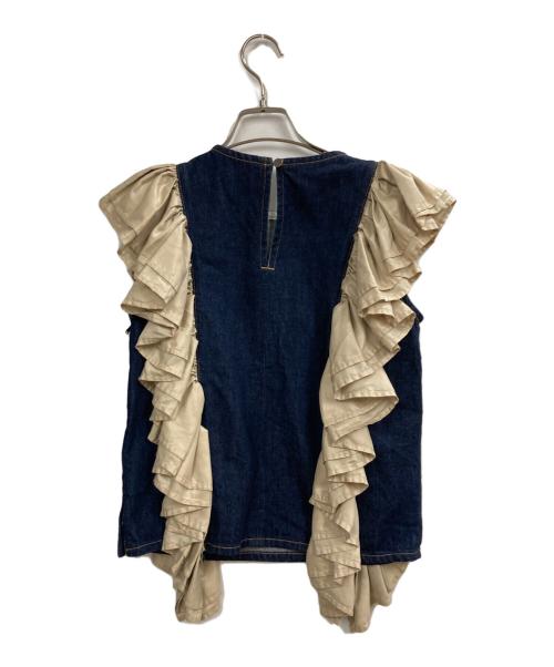 MECRE（メクル）MECRE (メクル) デニムベスト インディゴ サイズ:Ｆの古着・服飾アイテム