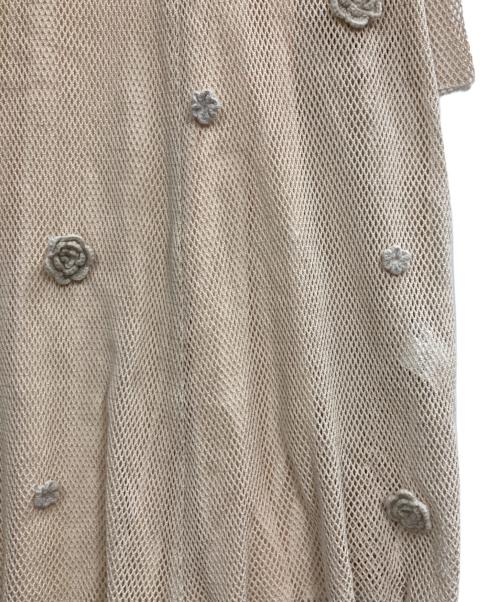Ameri（アメリ）AMERI (アメリ) メッシュワンピース アイボリー サイズ:Sの古着・服飾アイテム