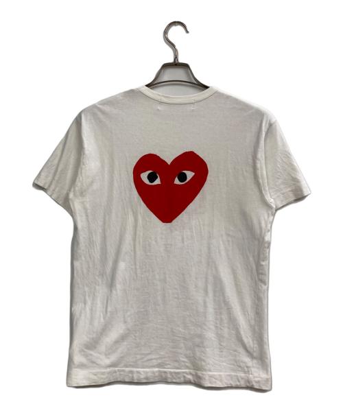 PLAY COMME des GARCONS（プレイコムデギャルソン）PLAY COMME des GARCONS (プレイコムデギャルソン) プリントTシャツ ホワイト サイズ:Mの古着・服飾アイテム