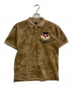 AVIREXアヴィレックス）の古着「EMBROIDERED POLO SHIRT」｜ブラウン