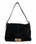 FENDI（フェンディ）の古着「Vintage Red glitter finish Suede Mamma Baguette」｜ブラック